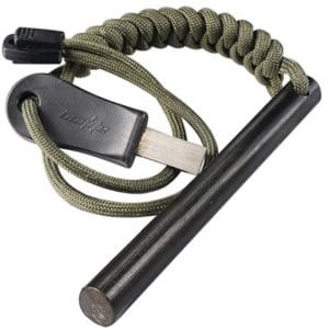 Fire Starter Ferro Rod Kit With Paracord
