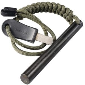 Fire Starter Ferro Rod Kit with Paracord