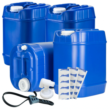 Gallone Blauer Wasserbehälter