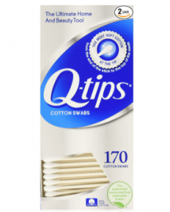 Bastoncillos de algodón Q Tips