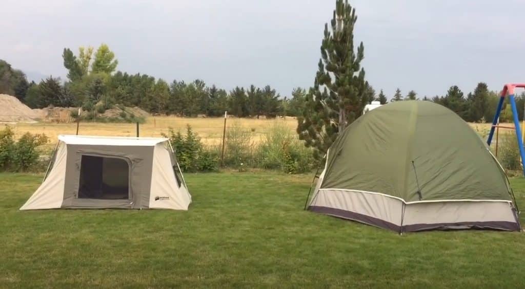 Comparison of the Canvas and "Plastic" Tent