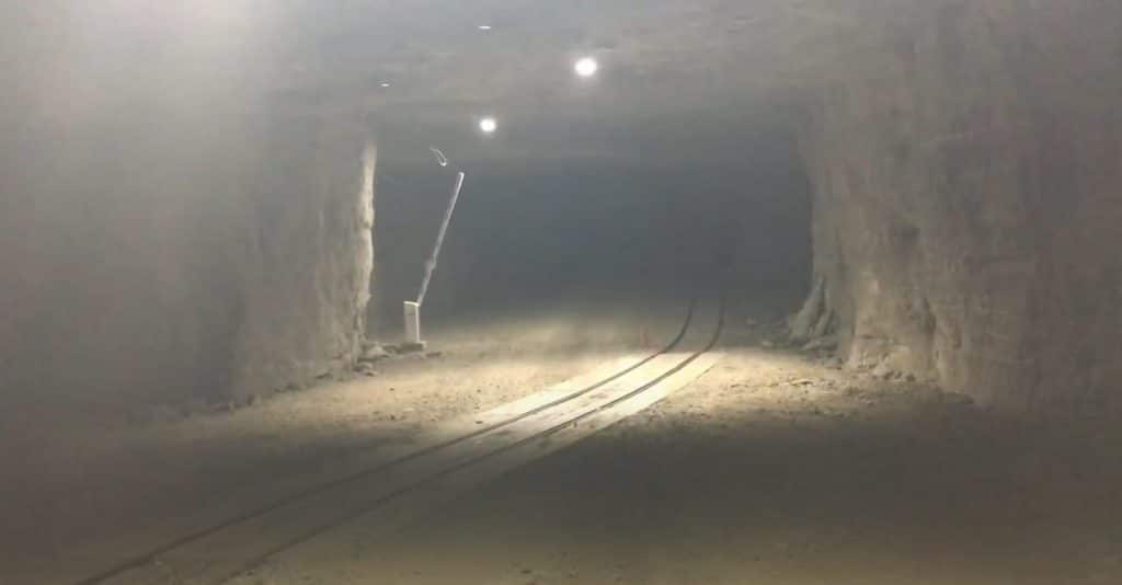 Underground-Mine-Passage-With-Rails