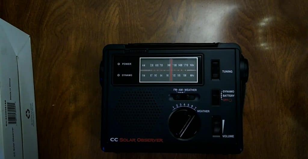 C. Crane Co COBS CC Solar Observer Wind up Radio