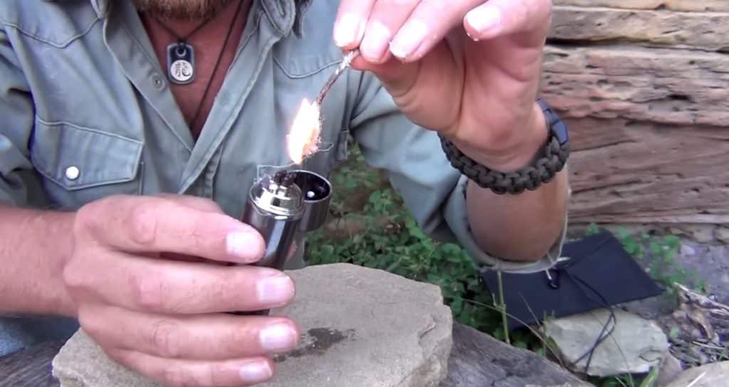 Start a Fire with a Rechargeable Emergency Survival Lighter ?