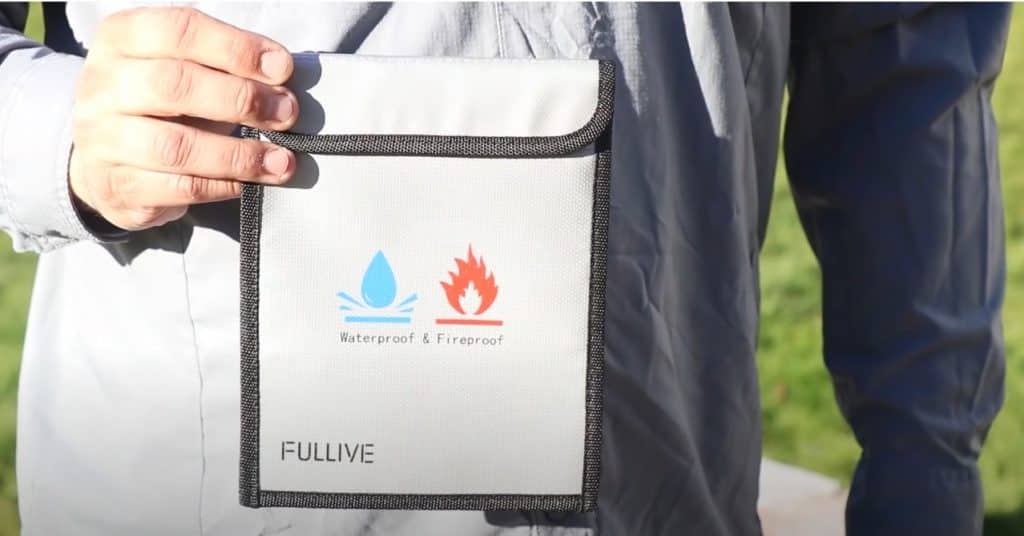 Waterproof &Amp; Fireproof Document Bag Essentials
