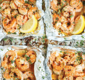 Shrimp Scampi Foil Packs