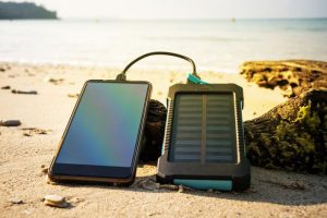 Solarbetriebenes Telefon