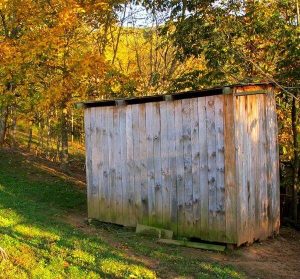 backyard outhouse