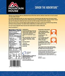Mountain House Bucket 6 Cooking Instructions Mountain House