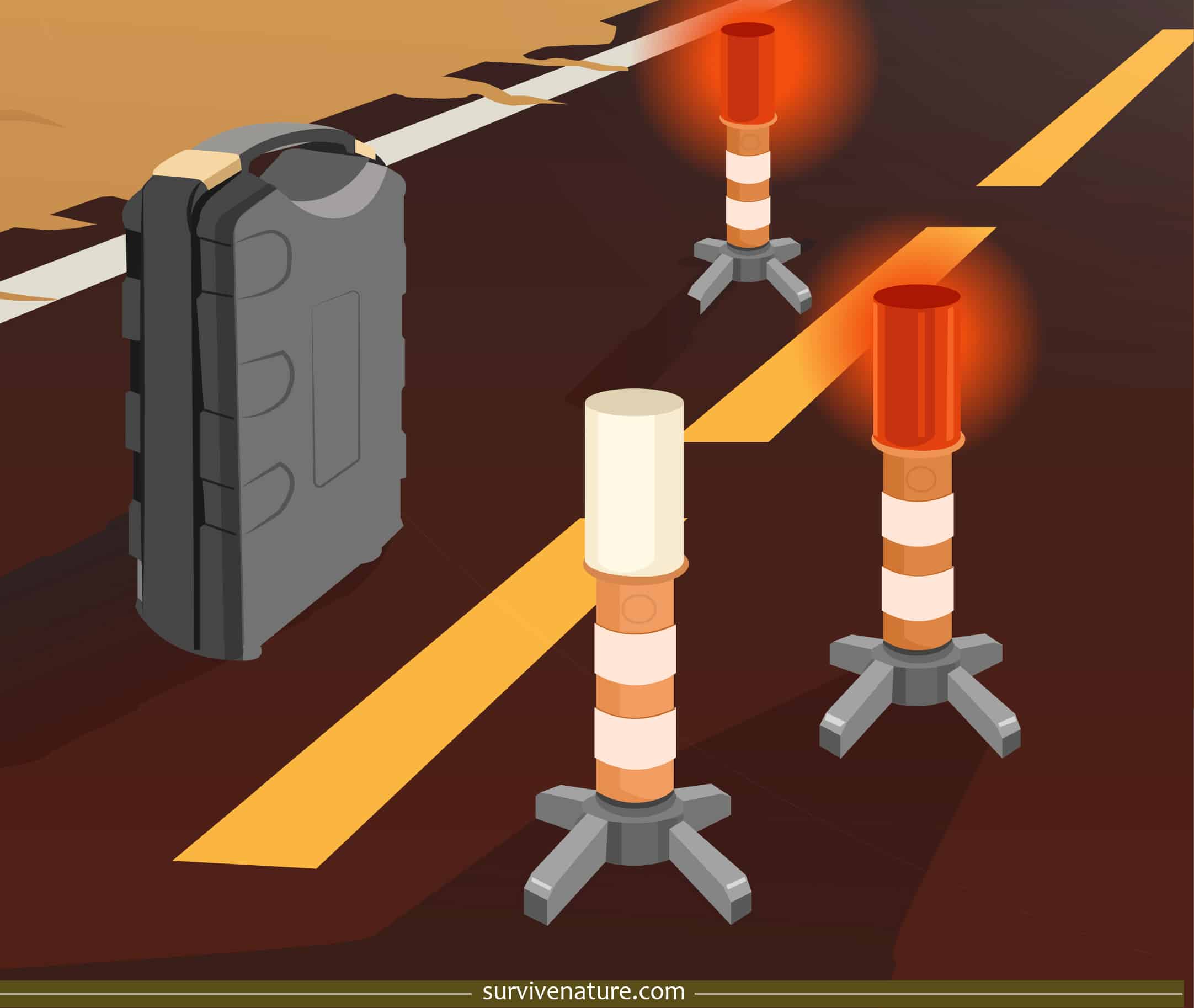 Road Flares Survive Nature