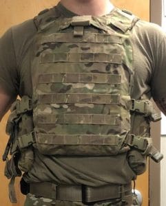 Solider With Plate Carrier On