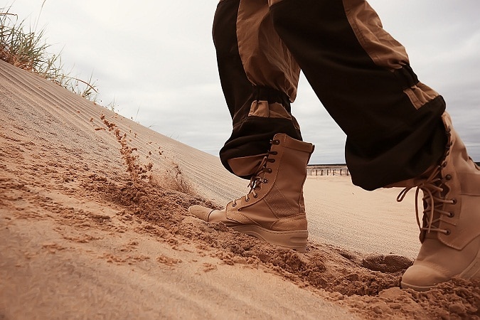 Tactical-Boots-In-The-Sand