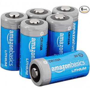 Amazon Basics 6-Pack Lithium CR123a