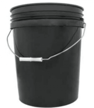 LEAKTITE B5GSKD 5GAL Black Plastic Pail