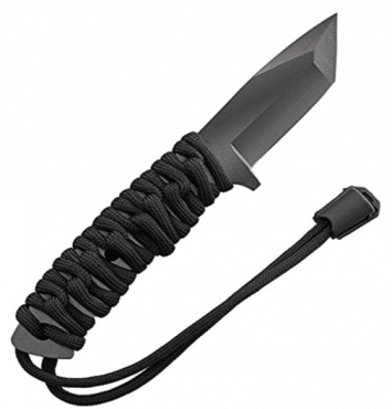 Stone River Gear Ceramic Neck Knife with Tanto Style Blade