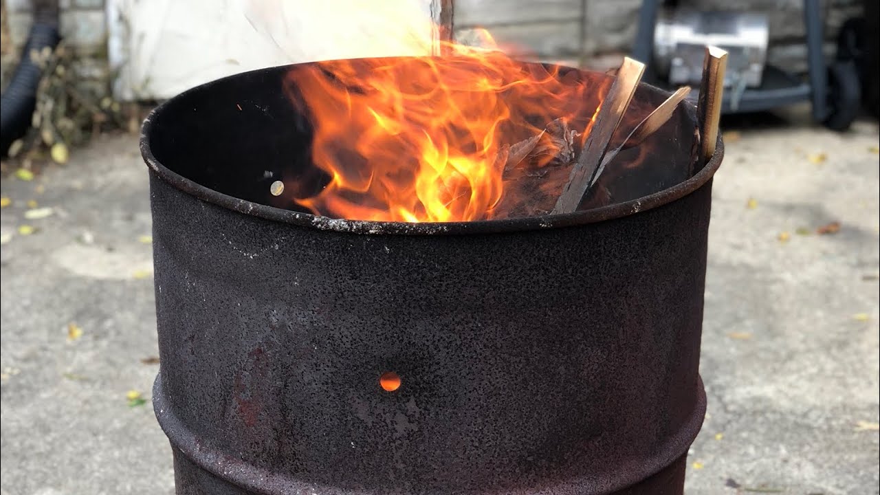 Burn-Barrel-With-No-Cover-And-Hot-Debris