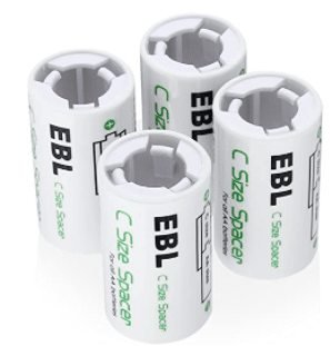 EBL C Size Battery Adapters