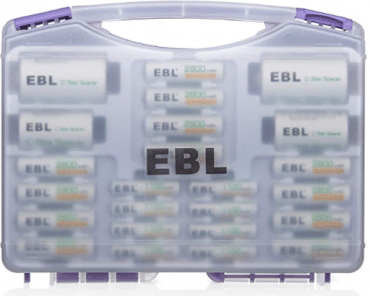 EBL Purple Super Power Battery Box Include