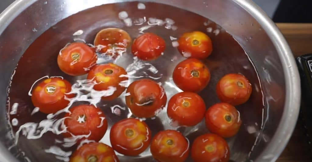 Tools and Ingredients for Canning Diced Tomatoes