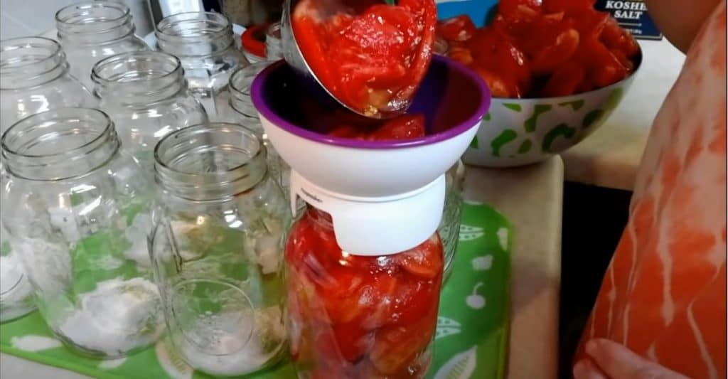 The Process of Canning Diced Tomatoes