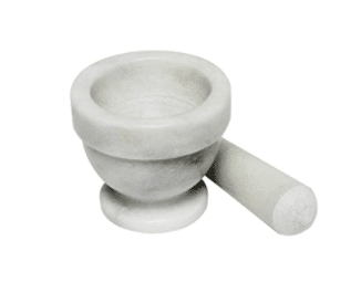 Thunder Group MRGR003 Marble Grinder, 3-Inch, White