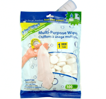 WYSI Multi-Purpose Expandable Wipes, Just Add Water