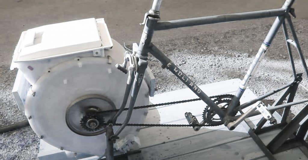 Bicycle-Powered DIY Washing Machine