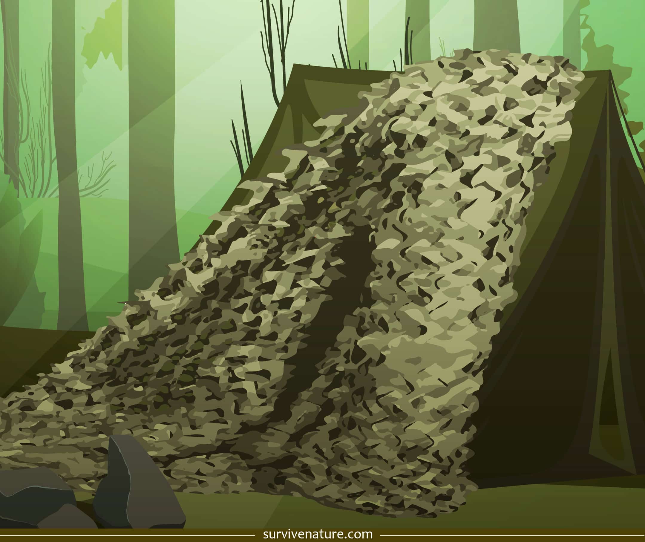 Ghillie Tarp Survive Nature