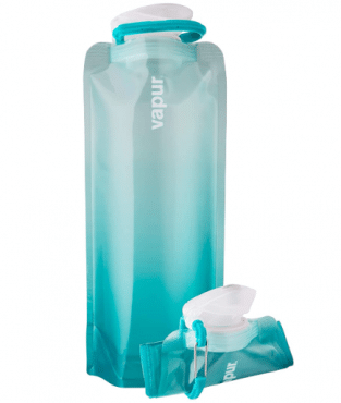 Vapur Solid Flexible Water Bottle - with Carabiner