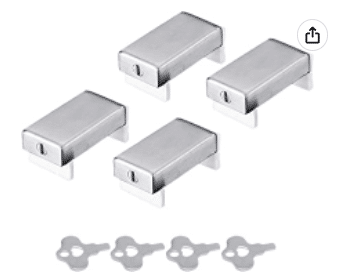 Reliancer 4 Pack Sliding Window Locks