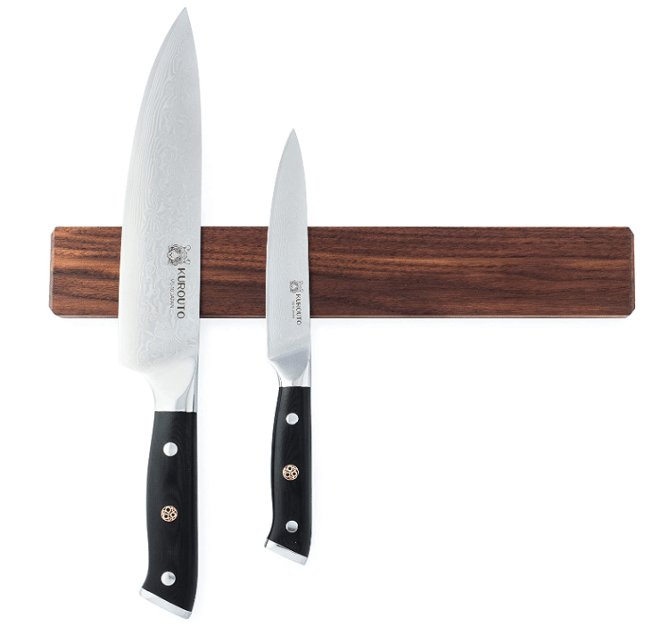 walnut magnetic knife holder