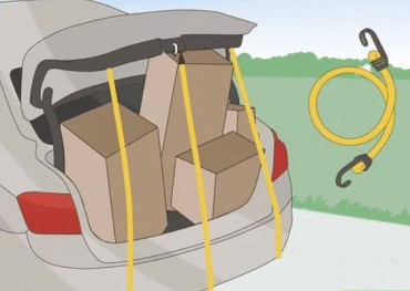 Attach Bungee Cords To The Cars
